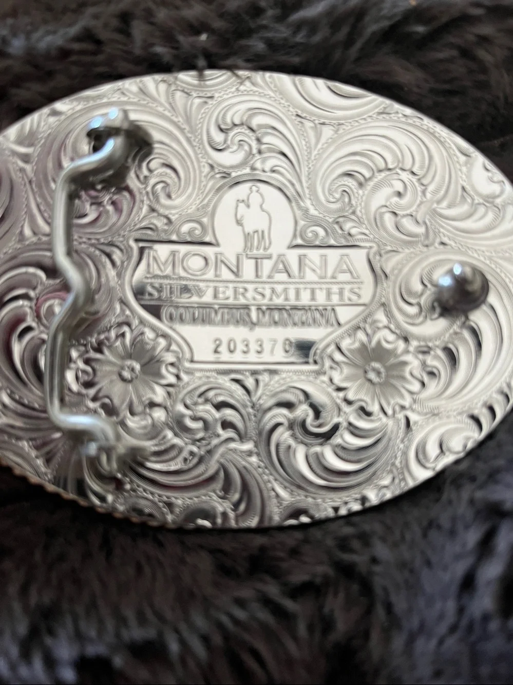 2017 B Div 1st Place Commemorative Belt Buckle - Gold & Silver MT Silversmiths